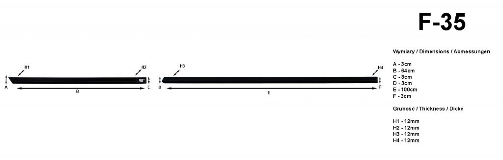 Riderauto Lišty dverí - Volkswagen POLO 5DV. 2010-2017 – Obrázok 2