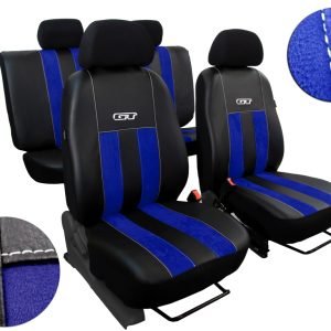 Pokter Autopoťahy Leather Look GT modré