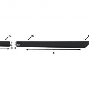 Riderauto Lišty dverí - Hyundai ix35 2010-2015