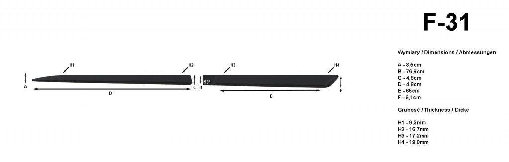 Riderauto Lišty dverí - Hyundai ix35 2010-2015