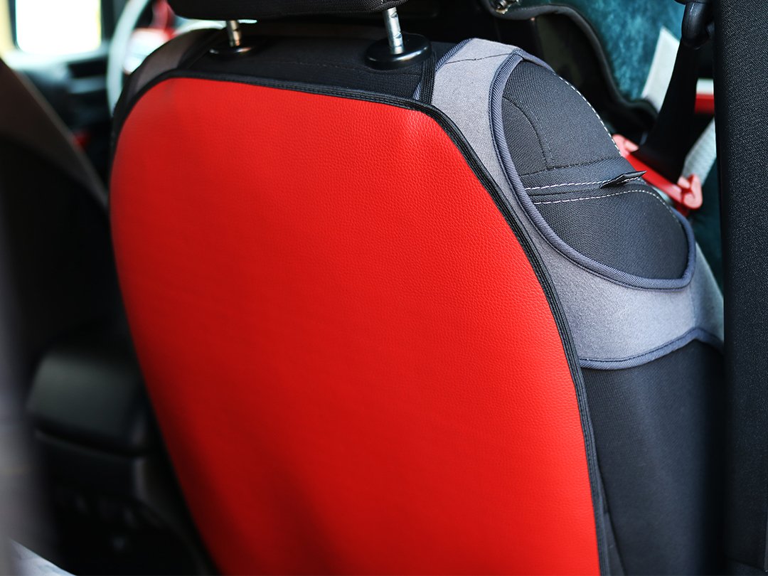 Pokter Zadný ochranný poťah prednej sedačky - červený – Obrázok 2