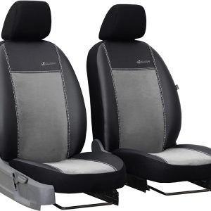 Pokter Autopoťahy Exclusive Alcantara šedé 1+1 - predné