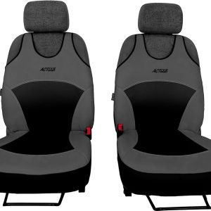 Pokter Autotričká Alcantara+Koža  šedo-čierne